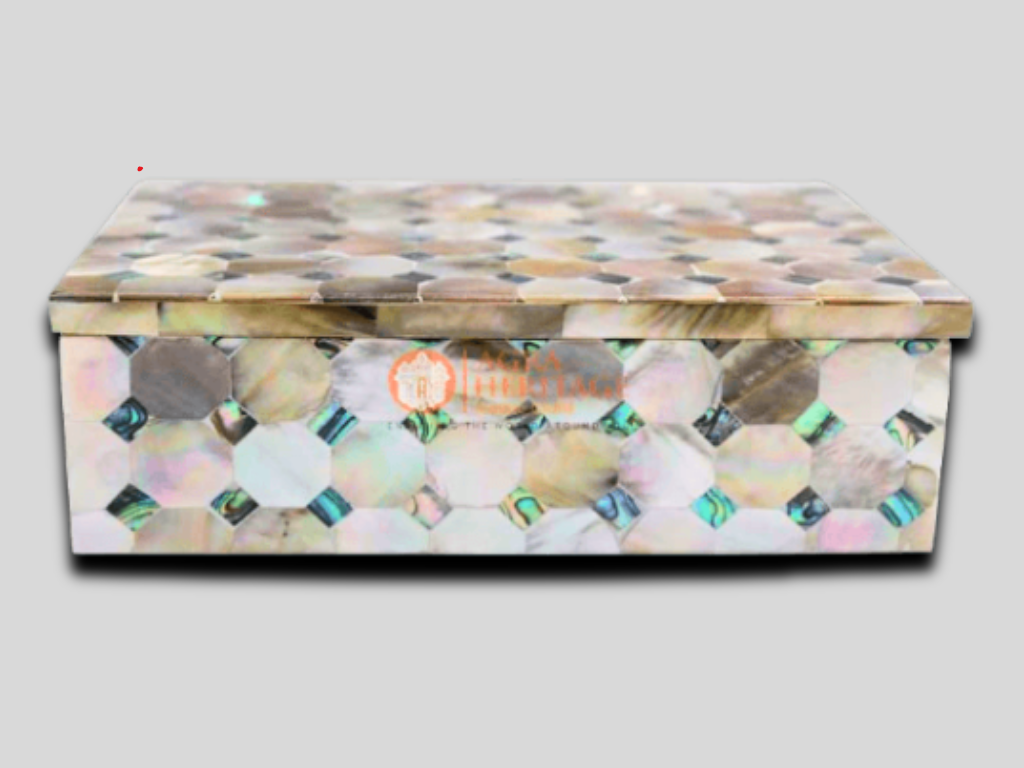 Jewelry Box Real Random Art Mother of Pearls Art